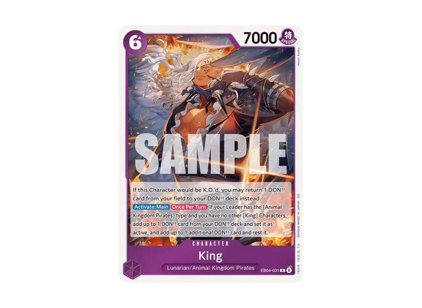 King R [EB04-031] [EN] (Booster Pack "THE AZURE SEA'S SEVEN")