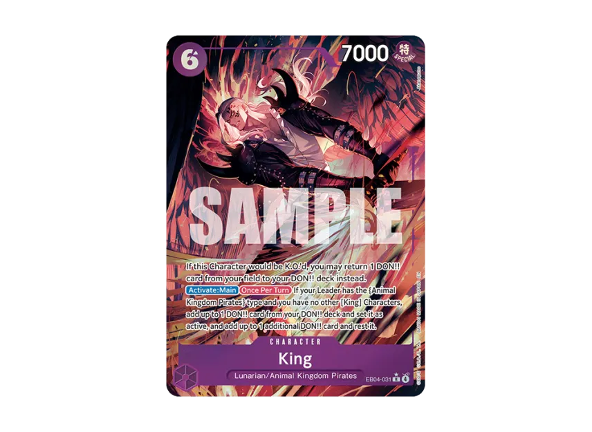 King R-P [EB04-031] [EN] (Booster Pack "THE AZURE SEA'S SEVEN")