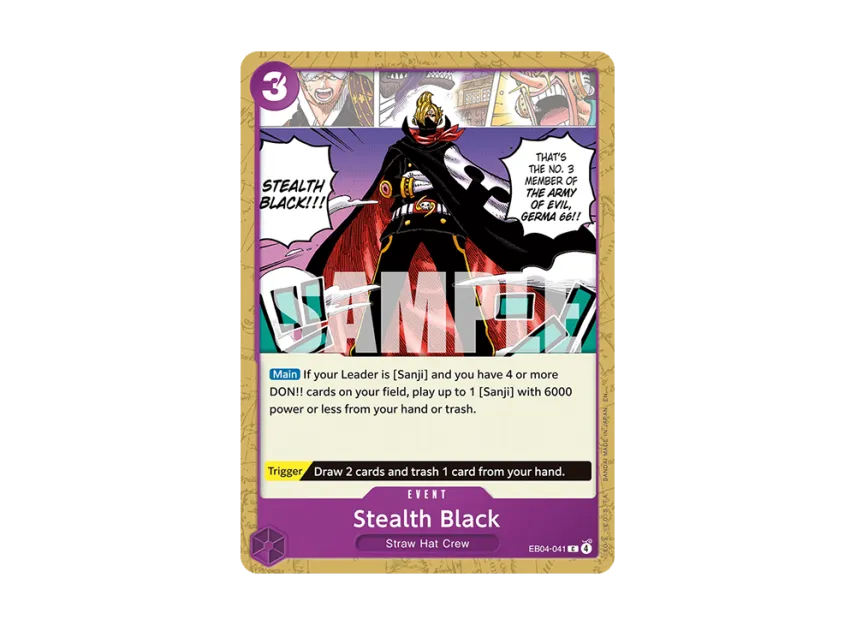 Stealth Black C [EB04-041] [EN] (Booster Pack "THE AZURE SEA'S SEVEN")