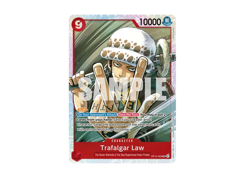 Trafalgar Law SR [OP14-009] [EN] (Booster Pack "THE AZURE SEA'S SEVEN")
