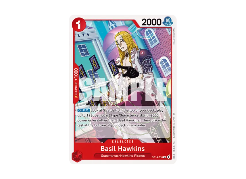 Basil Hawkins UC [OP14-010] [EN] (Booster Pack "THE AZURE SEA'S SEVEN")