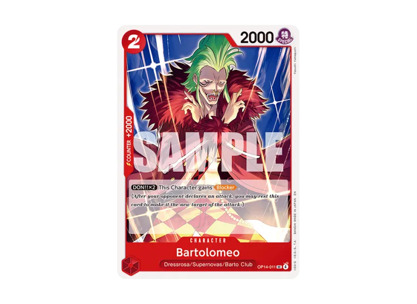 Bartolomeo UC [OP14-011] [EN] (Booster Pack "THE AZURE SEA'S SEVEN")