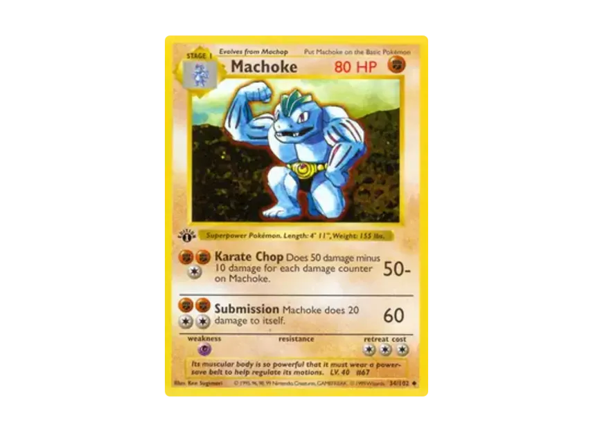 Machoke U [102-SET-1ST-EDITION 34/102] [EN] (Base "Set 1st Edition")