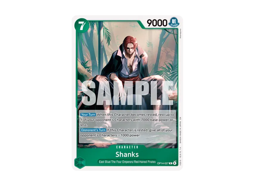 Shanks R [OP14-027] [EN] (Booster Pack "THE AZURE SEA'S SEVEN")