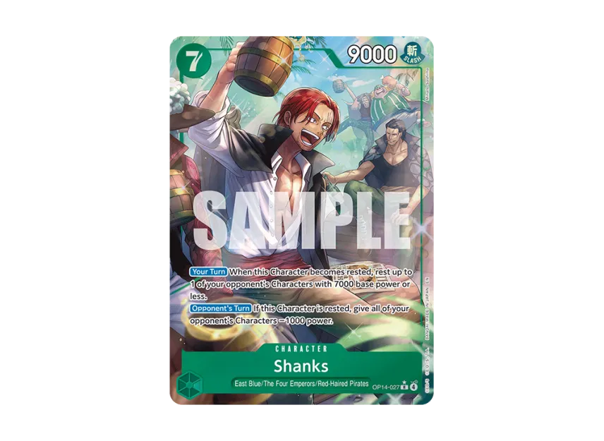 Shanks R-P [OP14-027] [EN] (Booster Pack "THE AZURE SEA'S SEVEN")