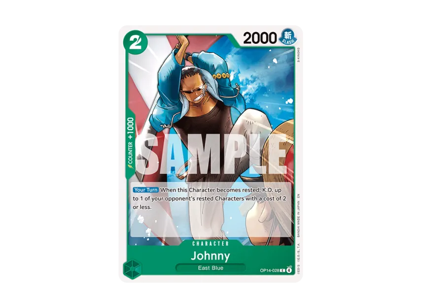 Johnny C [OP14-028] [EN] (Booster Pack "THE AZURE SEA'S SEVEN")