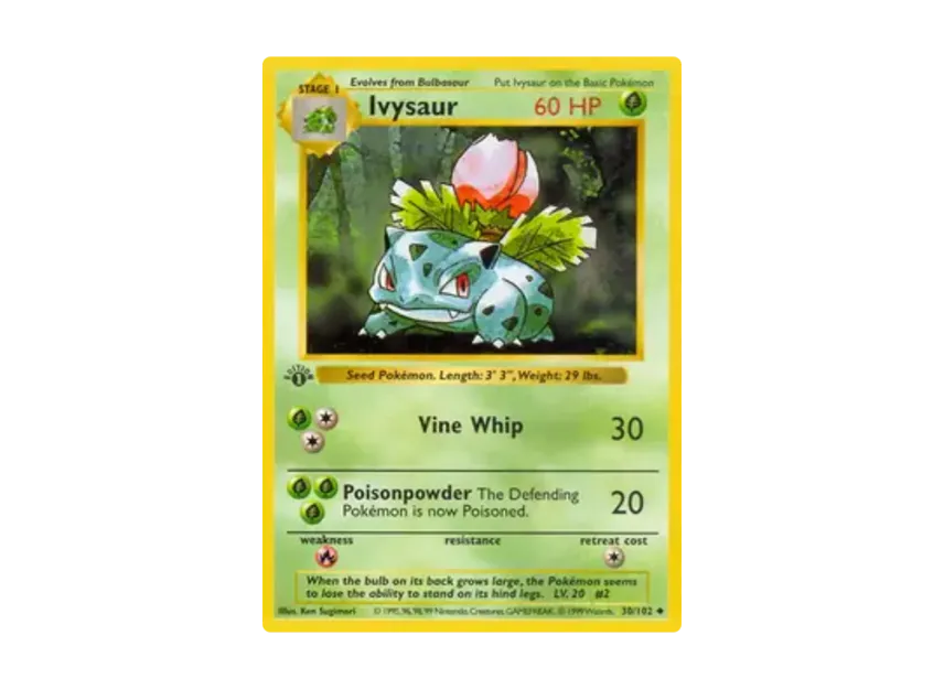 Ivysaur U [102-SET-1ST-EDITION 30/102] [EN] (Base "Set 1st Edition")