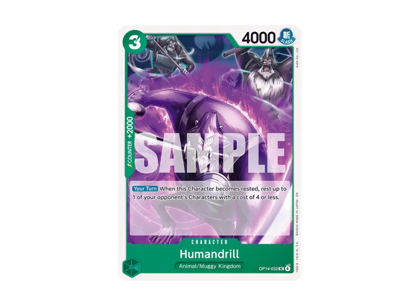Humandrill UC [OP14-032] [EN] (Booster Pack "THE AZURE SEA'S SEVEN")