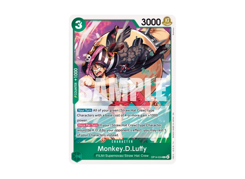 Monkey.D.Luffy R [OP14-034] [EN] (Booster Pack "THE AZURE SEA'S SEVEN")