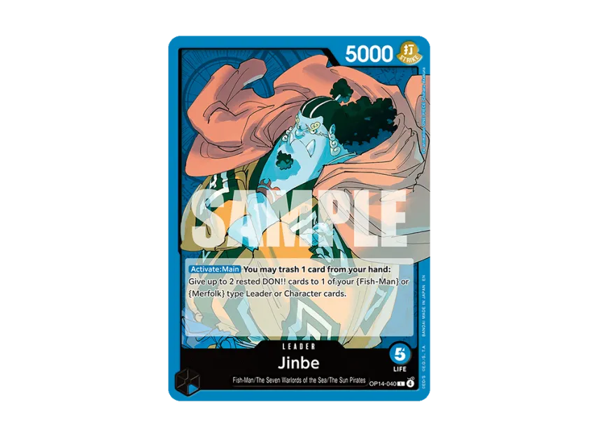Jinbe L [OP14-040] [EN] (Booster Pack "THE AZURE SEA'S SEVEN")