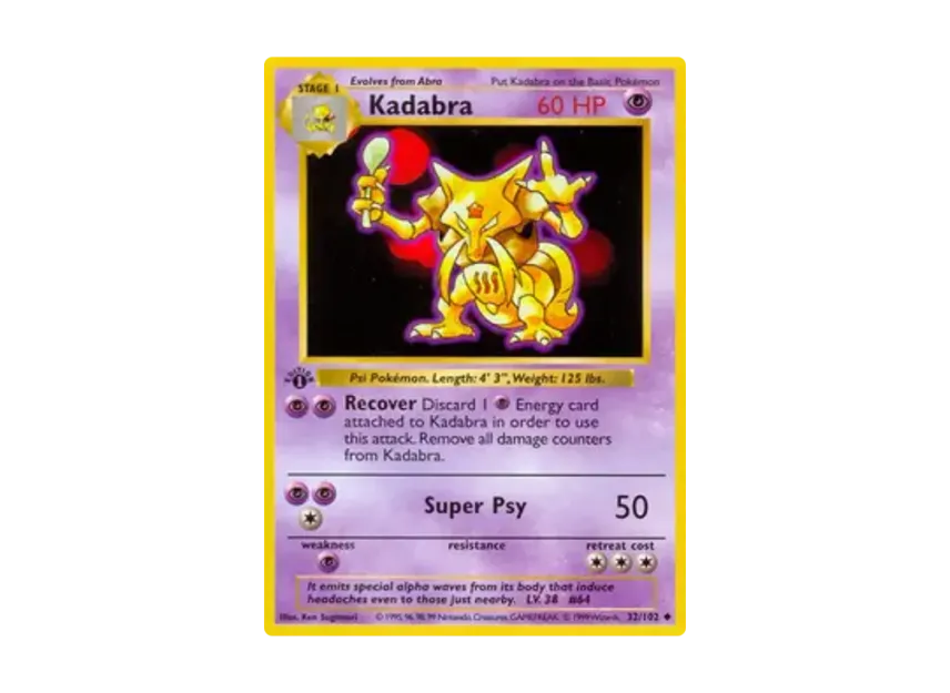Kadabra U [102-SET-1ST-EDITION 32/102] [EN] (Base "Set 1st Edition")