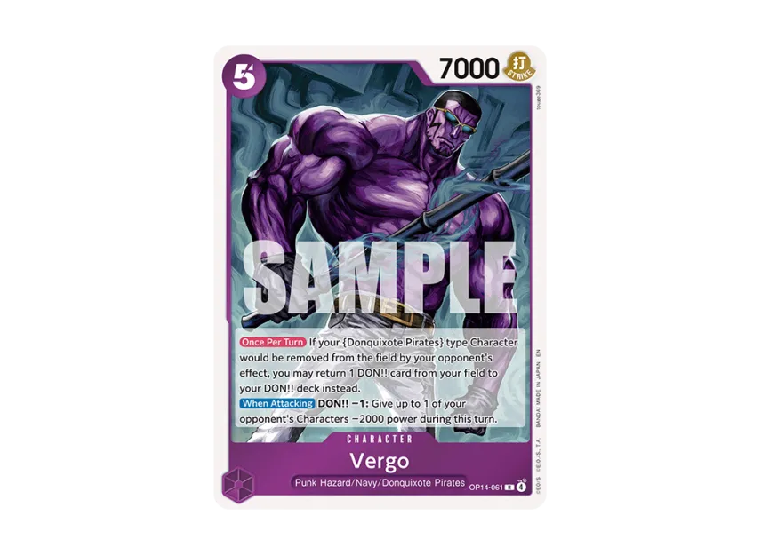 Vergo R [OP14-061] [EN] (Booster Pack "THE AZURE SEA'S SEVEN")