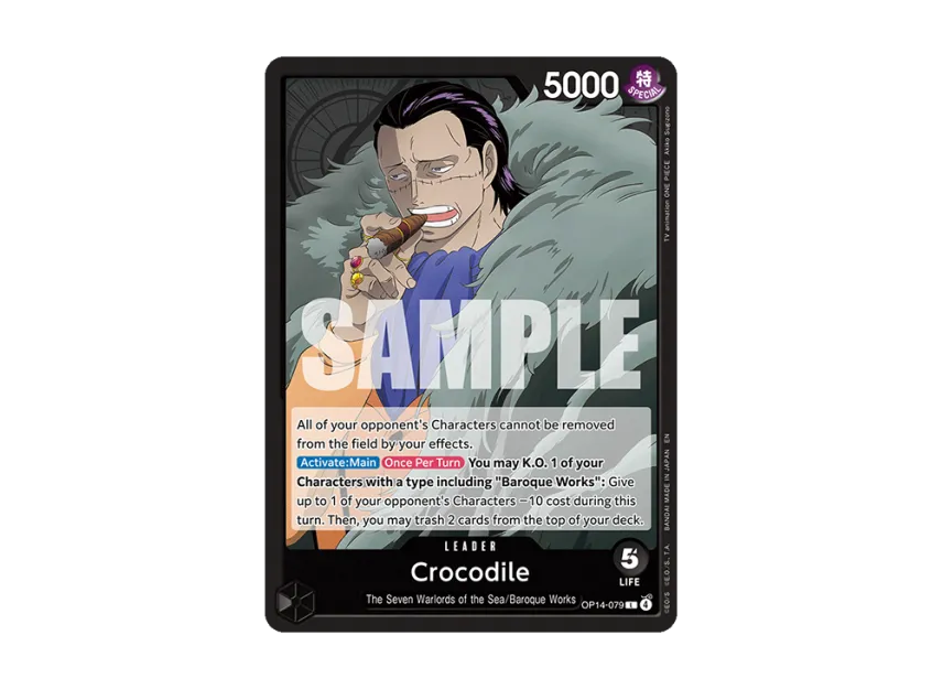 Crocodile L [OP14-079] [EN] (Booster Pack "THE AZURE SEA'S SEVEN")