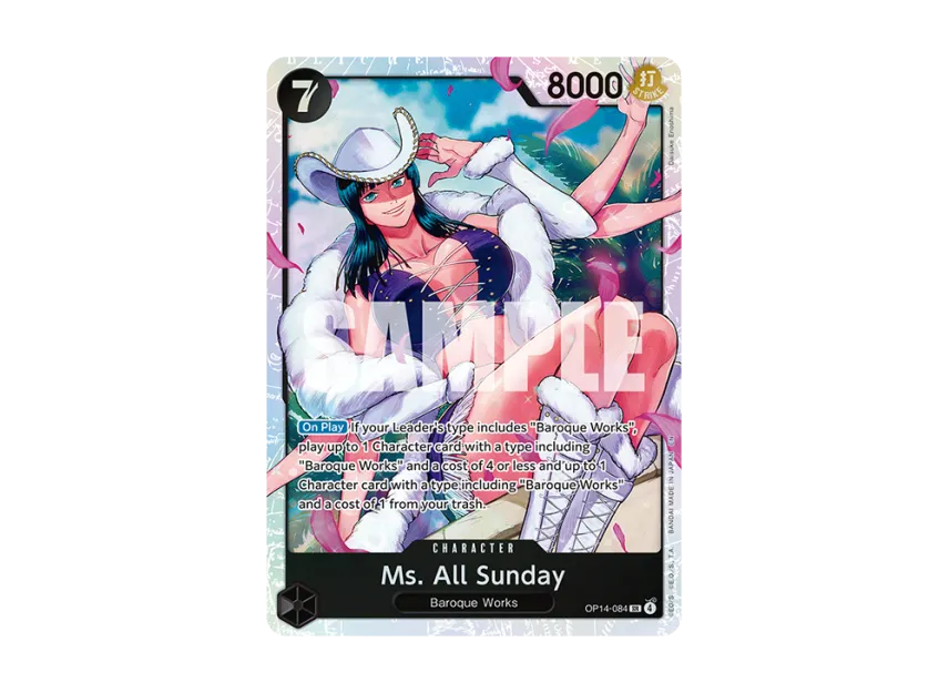 Ms. All Sunday SR [OP14-084] [EN] (Booster Pack "THE AZURE SEA'S SEVEN")