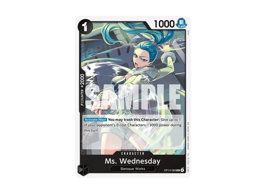 Ms. Wednesday UC [OP14-083] [EN] (Booster Pack "THE AZURE SEA'S SEVEN")