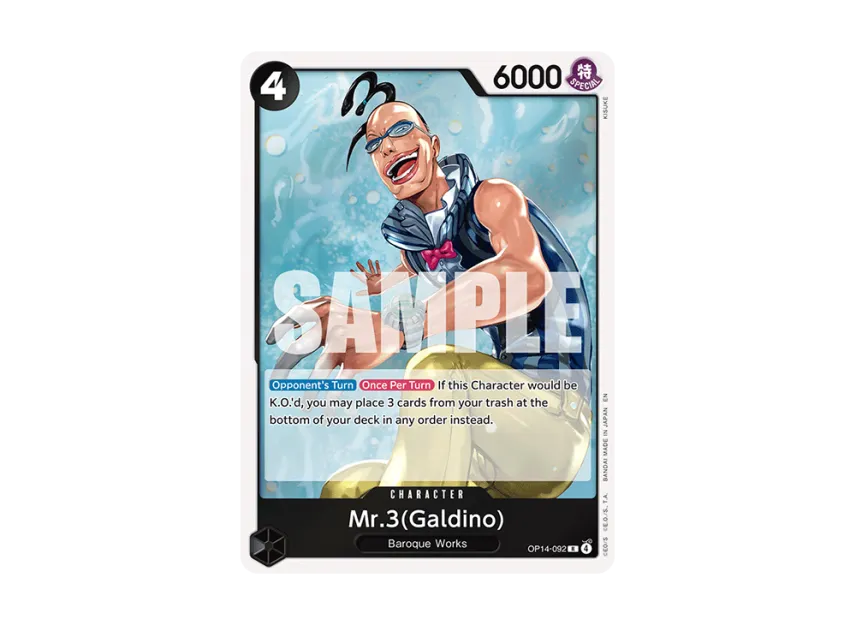 Mr.3(Galdino) R [OP14-092] [EN] (Booster Pack "THE AZURE SEA'S SEVEN")