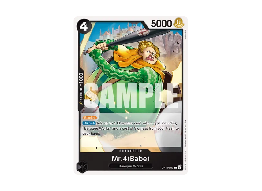 Mr.4(Babe) C [OP14-093] [EN] (Booster Pack "THE AZURE SEA'S SEVEN")