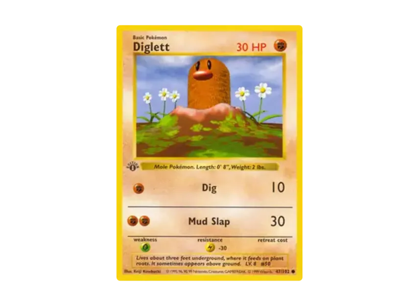 Diglett C [102-SET-1ST-EDITION 47/102] [EN] (Base "Set 1st Edition")