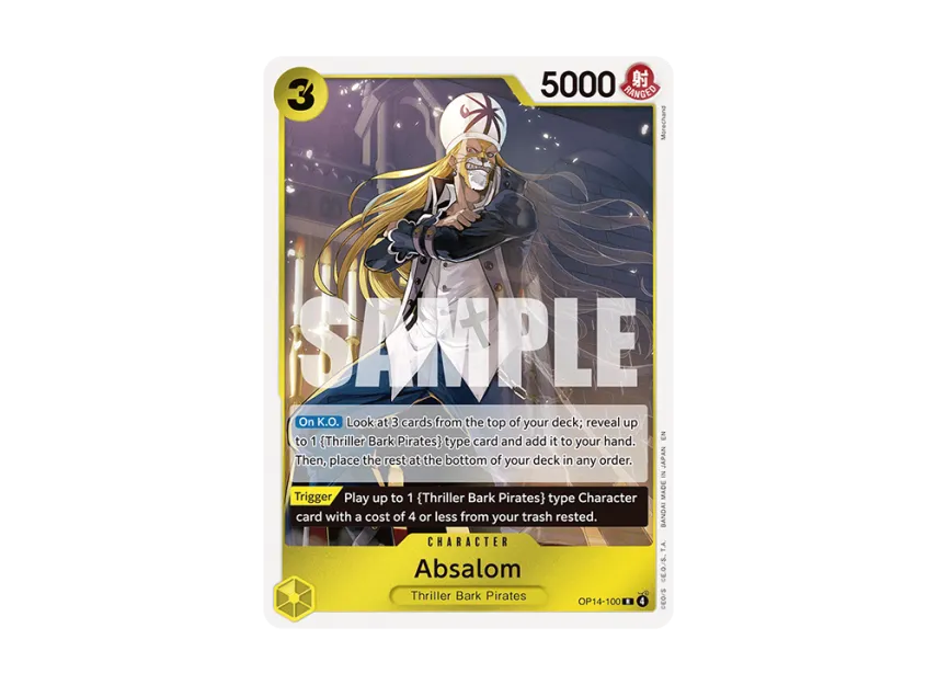 Absalom R [OP14-100] [EN] (Booster Pack "THE AZURE SEA'S SEVEN")