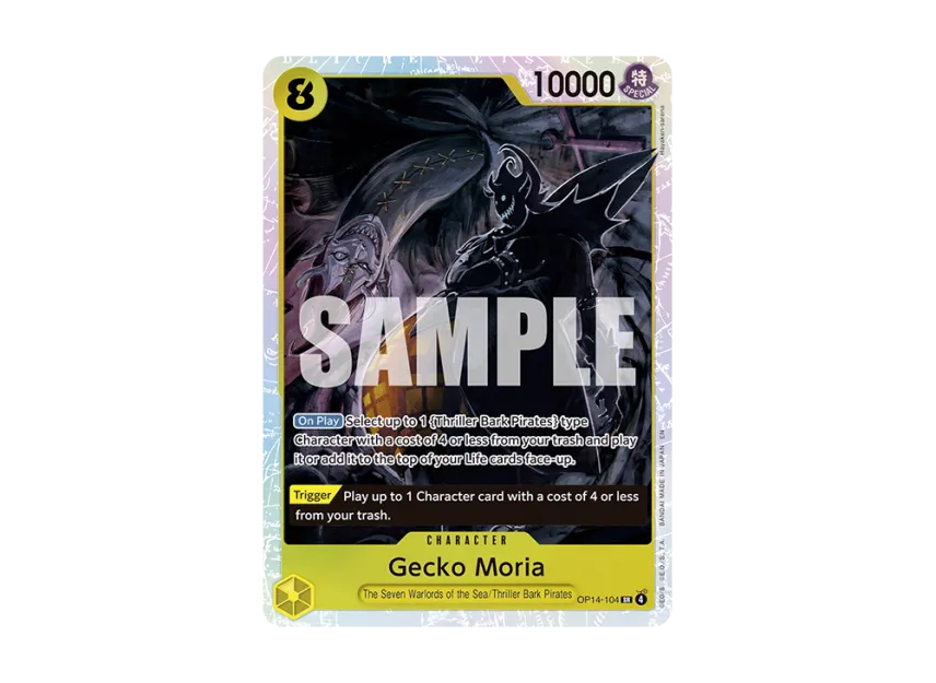 Gecko Moria SR [OP14-104] [EN] (Booster Pack "THE AZURE SEA'S SEVEN")