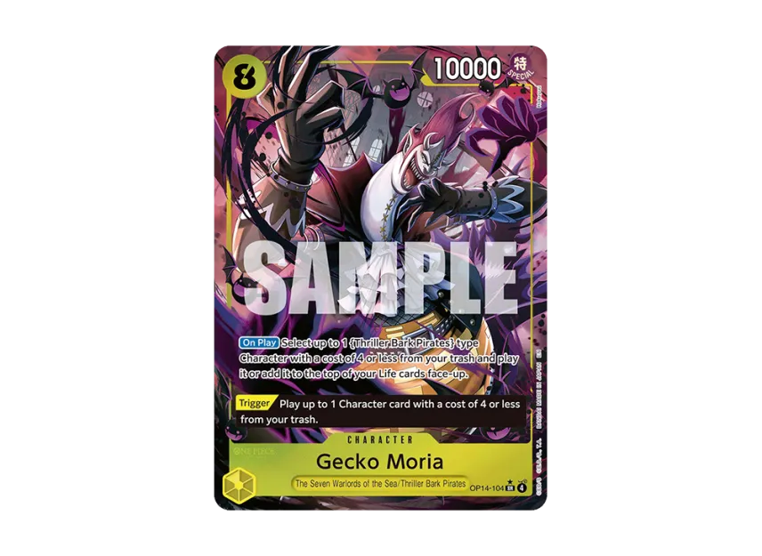 Gecko Moria SR-P [OP14-104] [EN] (Booster Pack "THE AZURE SEA'S SEVEN")