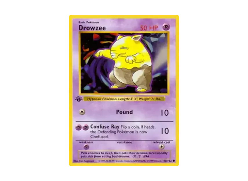 Drowzee C [102-SET-1ST-EDITION 49/102] [EN] (Base "Set 1st Edition")