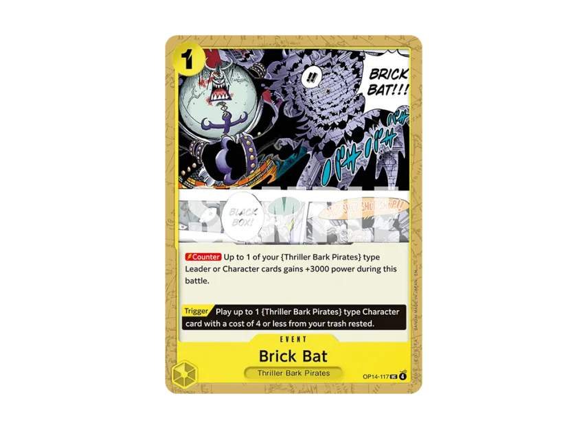 Brick Bat UC [OP14-117] [EN] (Booster Pack "THE AZURE SEA'S SEVEN")