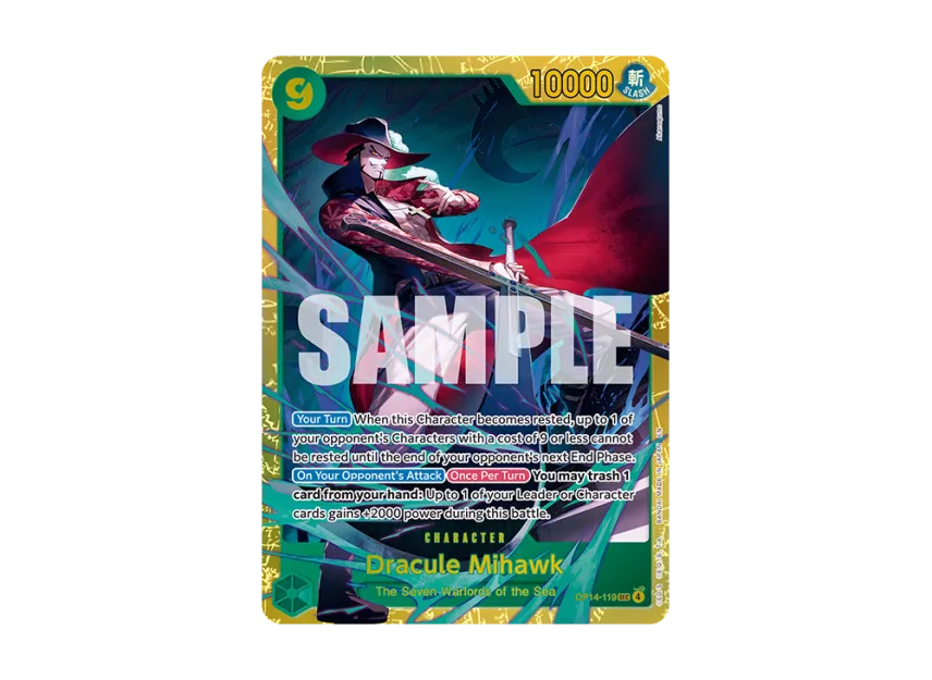 Dracule Mihawk SEC [OP14-119] [EN] (Booster Pack "THE AZURE SEA'S SEVEN")
