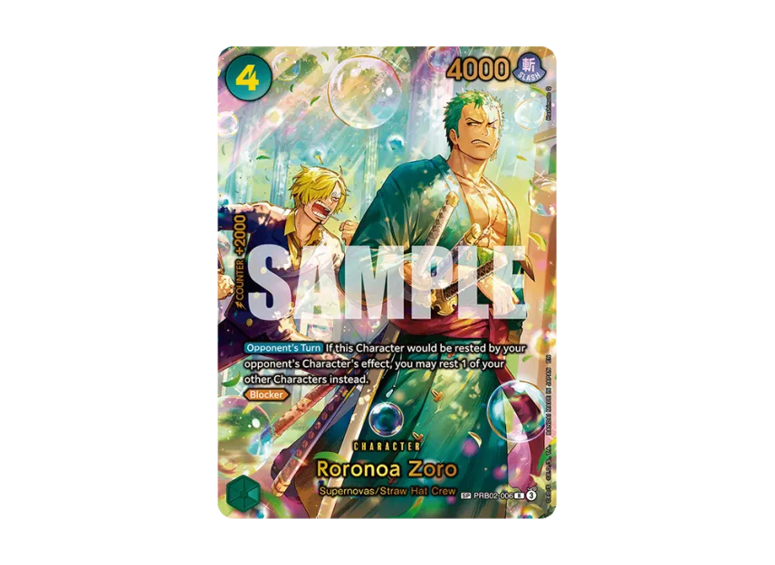 Roronoa Zoro R-SPC [PRB02-006] [EN] (Booster Pack "THE AZURE SEA'S SEVEN")