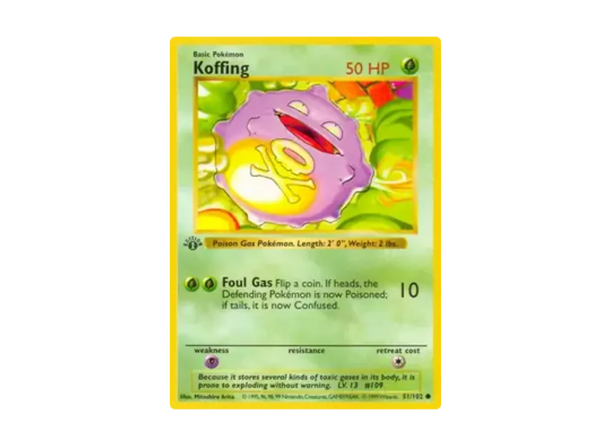 Koffing C [102-SET-1ST-EDITION 51/102] [EN] (Base "Set 1st Edition")