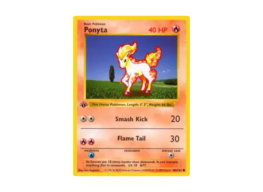 Ponyta C [102-SET-1ST-EDITION 60/102] [EN] (Base "Set 1st Edition")