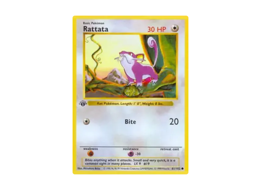 Rattata C [102-SET-1ST-EDITION 61/102] [EN] (Base "Set 1st Edition")