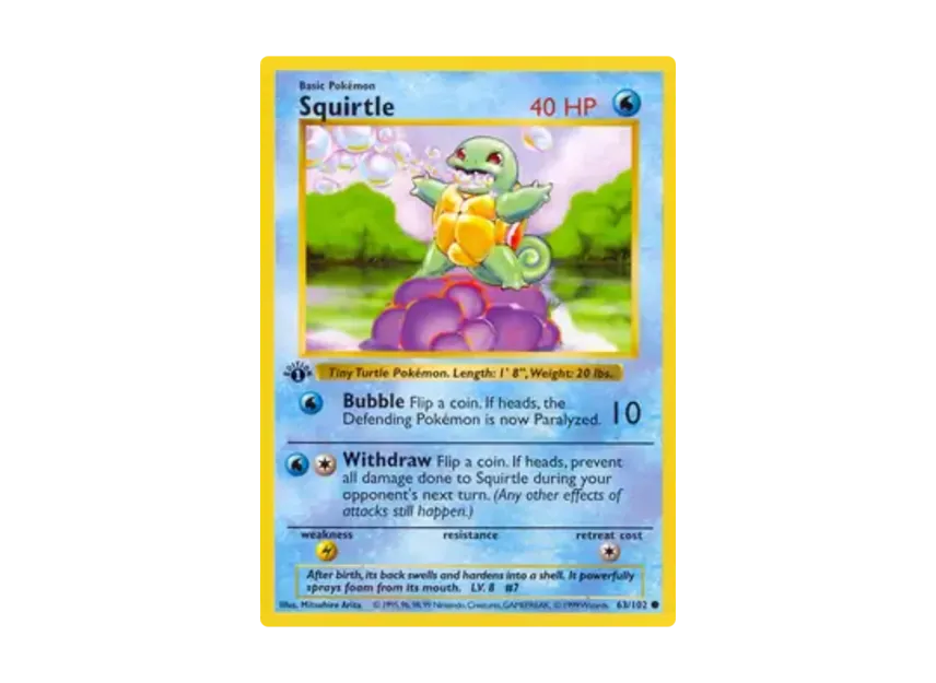 Squirtle C [102-SET-1ST-EDITION 63/102] [EN] (Base "Set 1st Edition")