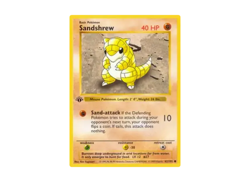 Sandshrew C [102-SET-1ST-EDITION 62/102] [EN] (Base "Set 1st Edition")