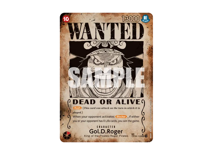 Gol.D.Roger : Wanted SEC-SPC [OP09-118] [EN] (Booster Pack "CARRYING ON HIS WILL")