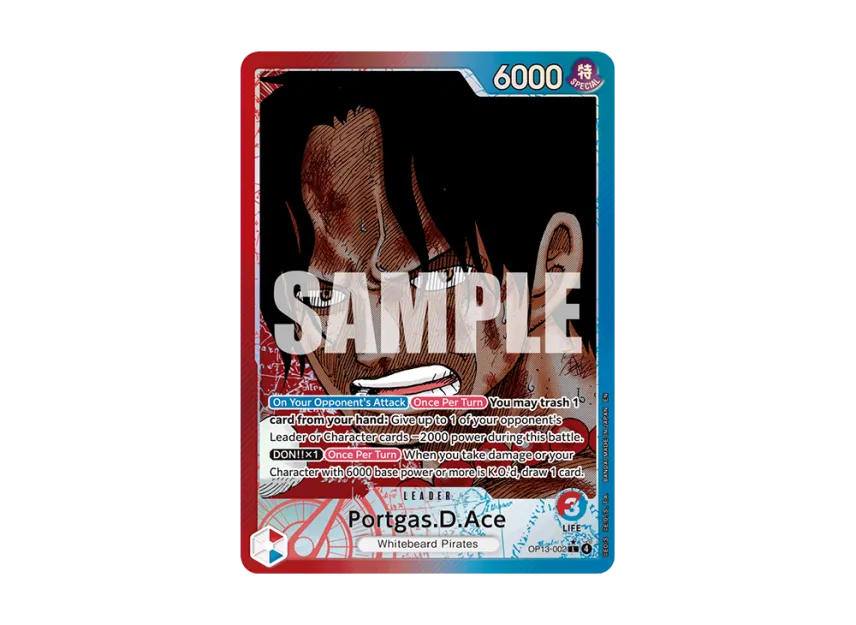Portgas.D.Ace L-P [OP13-002] [EN] (Booster Pack "CARRYING ON HIS WILL")