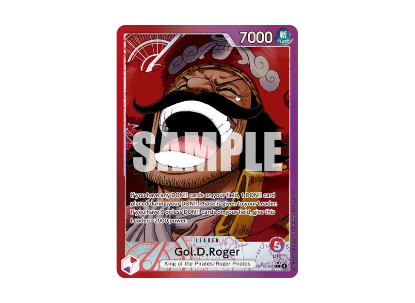 Gol.D.Roger L-P [OP13-003] [EN] (Booster Pack "CARRYING ON HIS WILL")