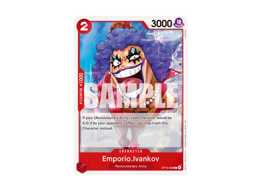 Emporio.Ivankov C [OP13-008] [EN] (Booster Pack "CARRYING ON HIS WILL")