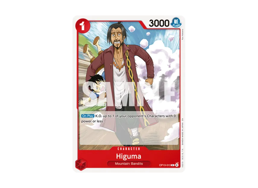 Higuma C [OP13-013] [EN] (Booster Pack "CARRYING ON HIS WILL")