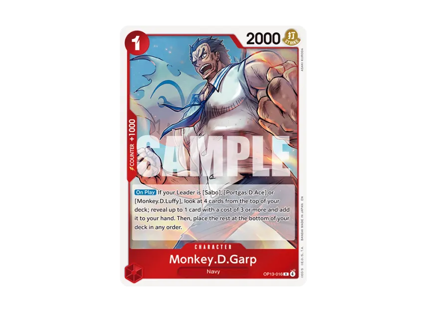 Monkey.D.Garp R [OP13-016] [EN] (Booster Pack "CARRYING ON HIS WILL")