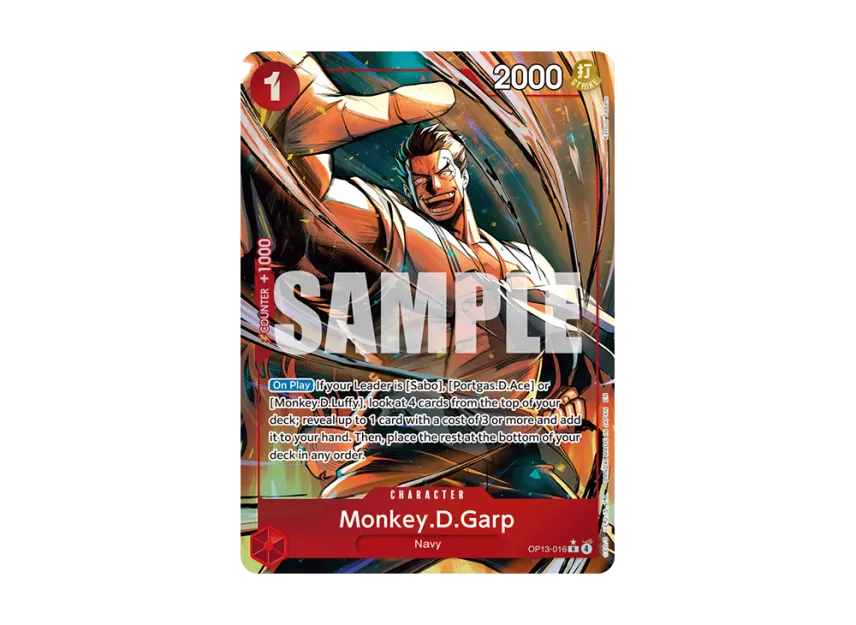 Monkey.D.Garp R-P [OP13-016] [EN] (Booster Pack "CARRYING ON HIS WILL")
