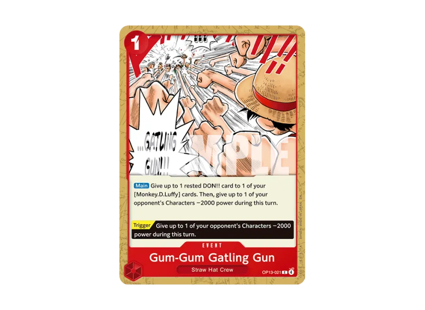 Gum-Gum Gatling Gun C [OP13-021] [EN] (Booster Pack "CARRYING ON HIS WILL")