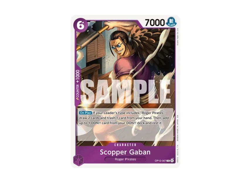 Scopper Gaban R [OP13-067] [EN] (Booster Pack "CARRYING ON HIS WILL")