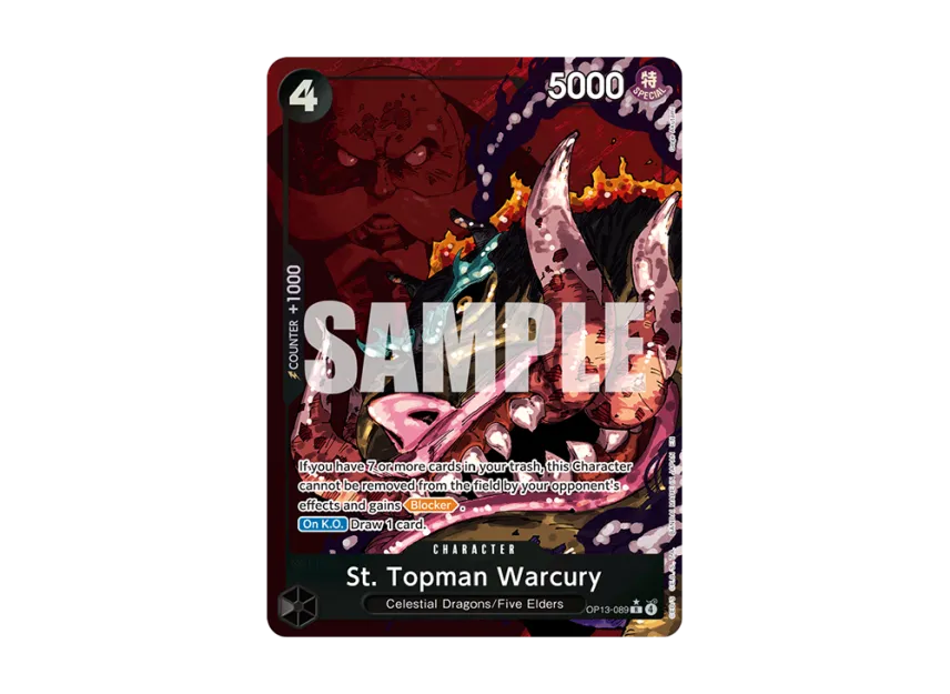 St. Topman Warcury R-P [OP13-089] [EN] (Booster Pack "CARRYING ON HIS WILL")
