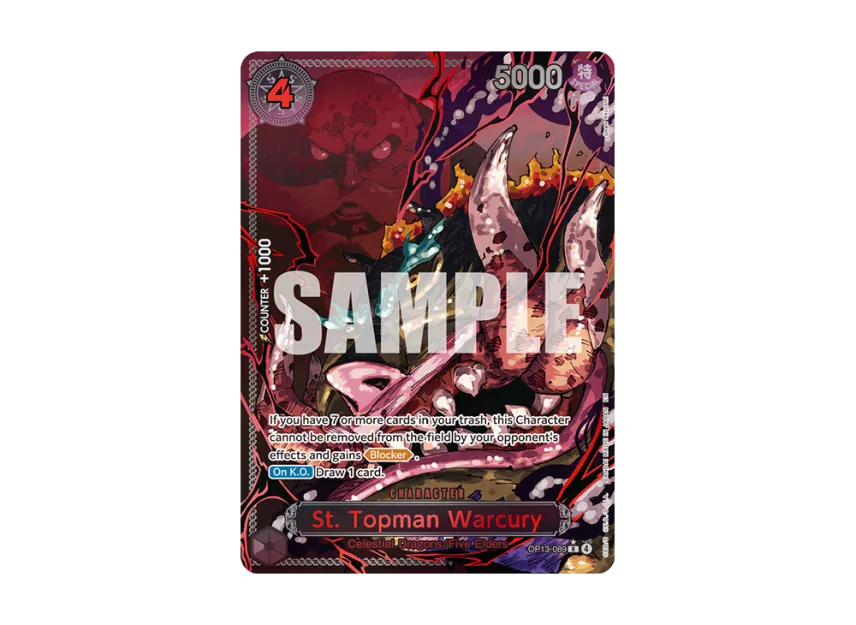 St. Topman Warcury : Red Text R-P [OP13-089] [EN] (Booster Pack "CARRYING ON HIS WILL")