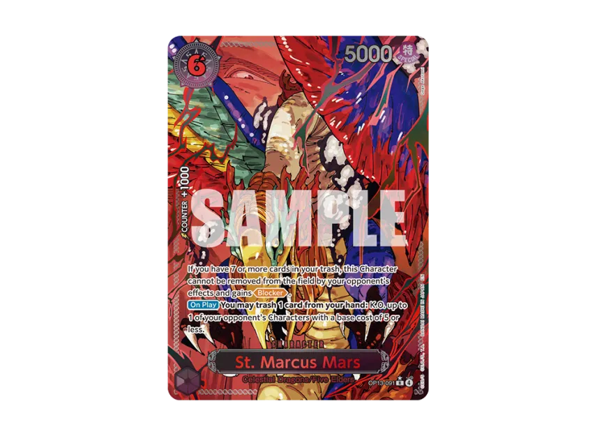 St. Marcus Mars : Red Text R-P [OP13-091] [EN] (Booster Pack "CARRYING ON HIS WILL")