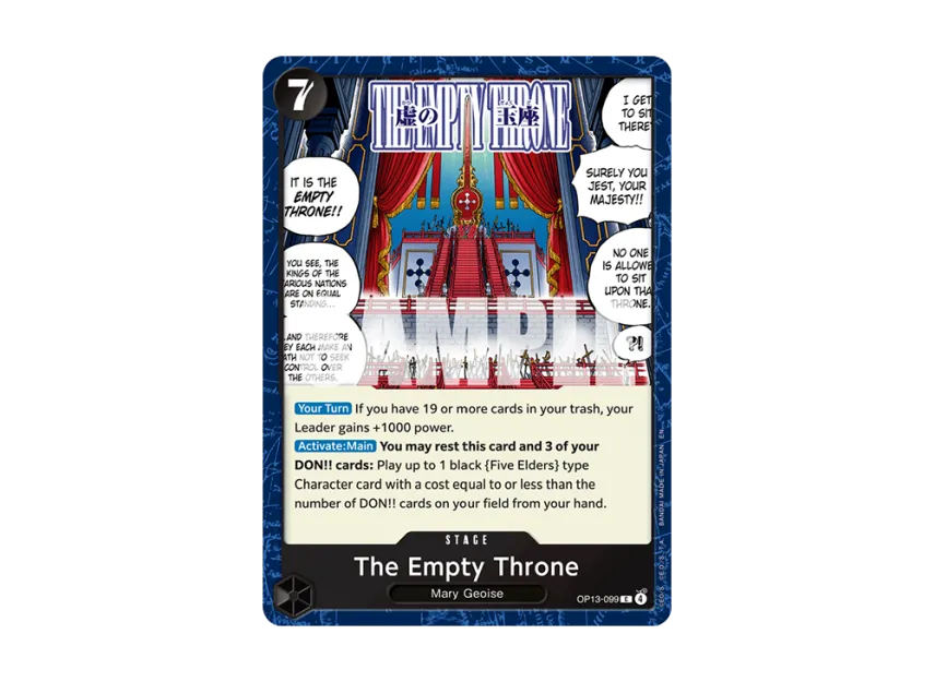 The Empty Throne C [OP13-099] [EN] (Booster Pack "CARRYING ON HIS WILL")