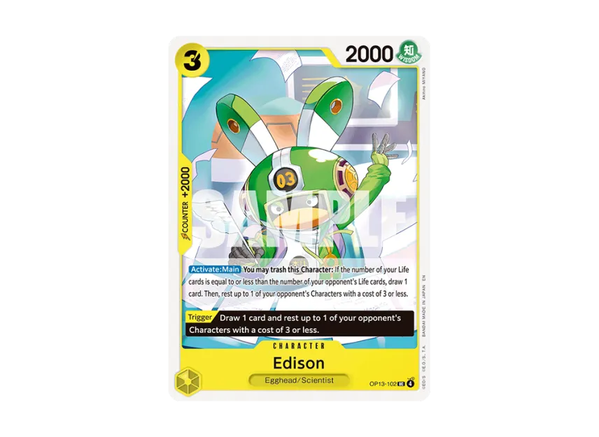Edison UC [OP13-102] [EN] (Booster Pack "CARRYING ON HIS WILL")