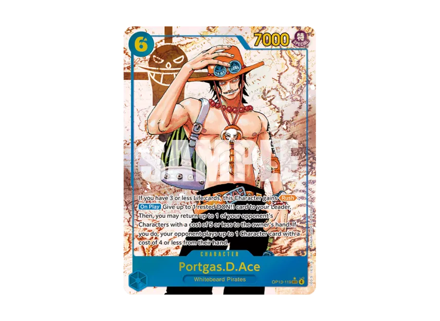 Portgas.D.Ace SEC-P [OP13-119] [EN] (Booster Pack "CARRYING ON HIS WILL")