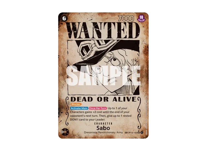 Sabo : Wanted SEC-SPC [OP13-120] [EN] (Booster Pack "CARRYING ON HIS WILL")